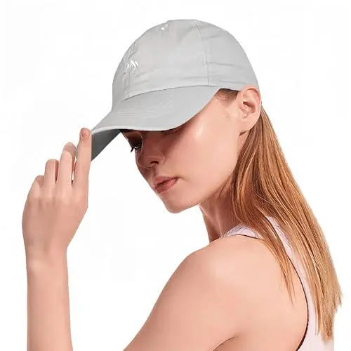 Produktbild: HeyCaps Laufkappe für Damen UV Schutz Baseball Cap Sommer Sonnenschutz Kopf Atmungsaktiv Einstellbare Basecap Sportkappe Outdoor Tennis Golf