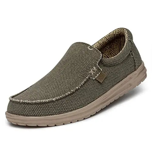 Produktbild: HEYDUDE Mikka Braided Herren - Slip on Schuhe - Mokassin Stil, Army, 42