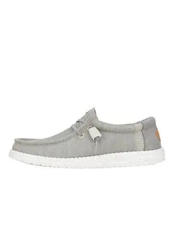 Produktbild: HEYDUDE Wally Elevated Basics Herren - Slip-on Schuhe - Mokassin-Stil, Grey/White, 43