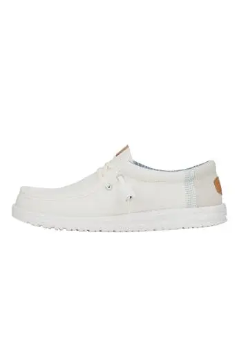 Produktbild: HEYDUDE Wally Elevated Basics Herren - Slip-on Schuhe - Mokassin-Stil, White/White, 46