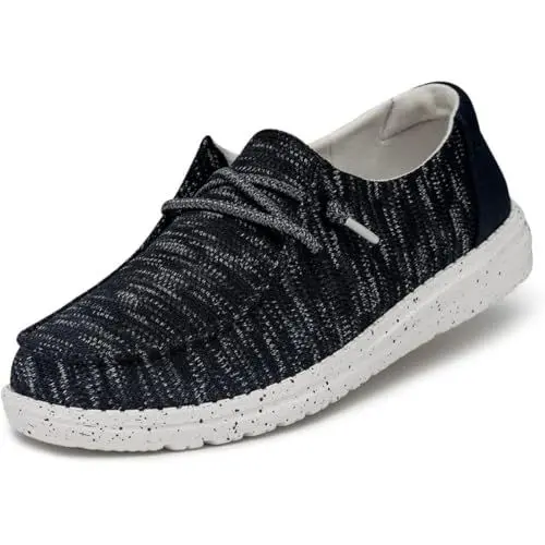Produktbild: HEYDUDE Wendy Sox Damen - Slip on Flache Schuhe - Mokassin Stil, Navy, 39