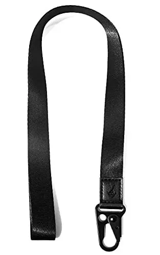 Produktbild: HEZEN Coole Lanyard für Schlüssel, Halsriemen Schlüsselbund für Frauen, Lanyard Logo für Männer, ID Lanyard (schwarz)