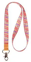 Produktbild: HEZEN Coole Lanyards, Halsband-Schlüsselanhänger, Hals-Lanyards für Schlüssel, Brieftaschen und Ausweishalter (Streifen bla)