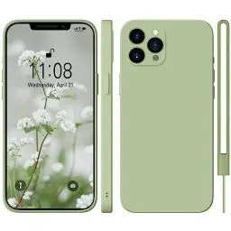 Produktbild: HGH für iPhone 11 Pro Hülle Silikon Case,Hadyhülle für iPhone 11 Pro Ultra Dünn Slim mit Microfiber, Kratzfeste Rundumschutz Case Schutzhülle Hülle für iPhone 11 Pro 5.8'' Matcha Grün