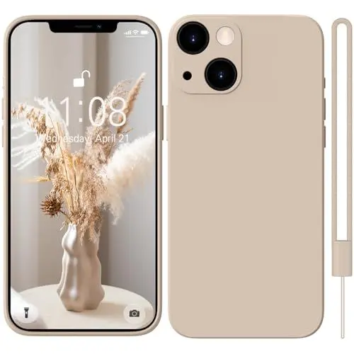 Produktbild: HGH für iPhone 13 Hülle mit Microfiber,Handyhülle für iPhone 13 Kratzfeste Silikon Ultra Dünn Kameraschutz Bumper Cover Case für iPhone 13 6.1