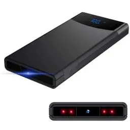 Produktbild: HGYGHO 64GB Mini Kamera, 10000mAh Akku mit großer Kapazität Videokamera HD 1080P Tragbare kleine Kamera, Mini Sicherheitskamera mit Nachtsicht Schwerkraftsensor für Zuhause