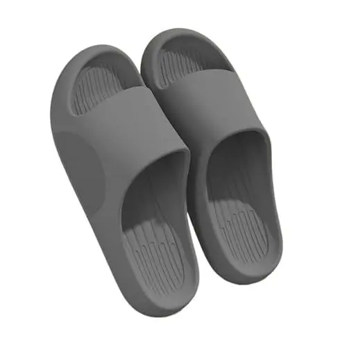 Produktbild: Hhmmei2024-23 Badeschuhe Sommer Männer Badezimmer Hausschuhe Weiche rutschfeste Duschsandalen Herren Indoor Home House Strandschuhe Hausschuhe Damen Herren(Grigio,48-49)
