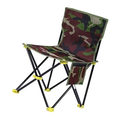 Produktbild: HIAKDOFT Klappstuhl Outdoor Für Camping Angeln Reisen Leichter Stahlrahmen Klappliegestuhl Mit Tragbar Für Wandern Garten Strand