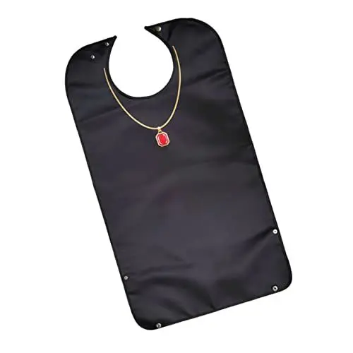 Produktbild: HIAKDOFT für Erwachsene Waschbares Abendessenlätzchen aus Polyester Kleidungsschutz Accessoire für Senioren Faltbares Design Esszubehör für Haushalt