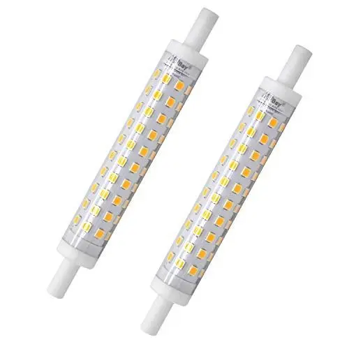Produktbild: HiBay 2 Stück R7S LED 118mm Glühbirne Warmweiß Leuchtmittel 10W ersetzt to 80W Halogenstab Lampe 230V 3000K Strahler Birne Nicht Dimmbar