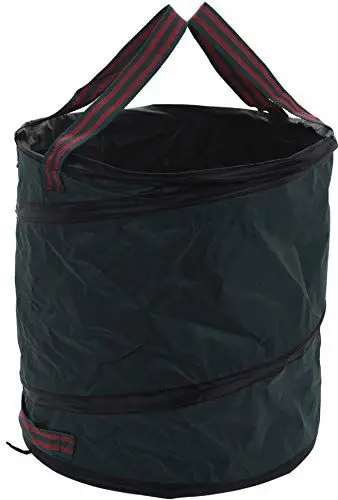 Produktbild: hibuy Gartenabfallsack Gartenmüllsack, Laubsack - reißfest, wasserabweisend - grün - 85 Liter, Ø 47 x 50 cm