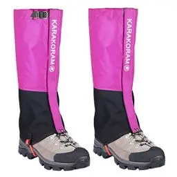 Produktbild: HIDEWALKER Gamaschen Wasserdicht Wandern Breathable Leg Guards Gaiter for Outdoor Regengamaschen Fahrrad Climbing Trekking Snow Hiking (Violett, M(41-43))