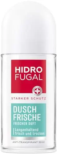 Produktbild: Hidrofugal Dusch-Frische Roll-on (50 ml), starker Anti-Transpirant Schutz mit angenehm frischem Duft, Deo für starken Schutz ohne Ethylalkohol