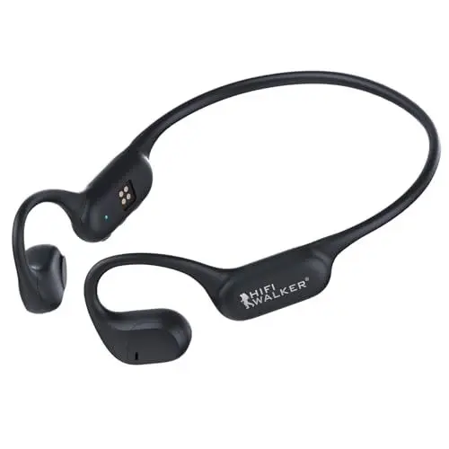Produktbild: HIFI WALKER Open-Ear Kopfhörer mit MP3 32GB, Bluetooth 5.4 Sport Kopfhörer mit Luftleitung, Leicht Kabellos, IPX5 Wasserdicht, 15 Std Laufzeit, für Joggen, Laufen, Training
