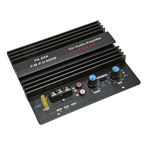 Produktbild: HiFi Sound 600 W 12 V Auto-Verstärkerplatine, Subwoofer-Fahrzeugelektronik-Leistungsverstärker, mit Wärmeableitungsdesign, für Auto, Motorrad, MP3, Computerlautsprecher