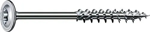 Produktbild: HI.FORCE, 6 x 200 mm, 50 Stück, Teilgewinde, Tellerkopf, T-STAR plus T30, 4CUT, WIROX - 0251010602005