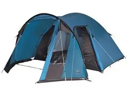 Produktbild: High Peak Kuppelzelt Tessin 4, Campingzelt mit Vorbau, 2 Eingänge, Familien-Zelt für 4 Personen, extra hoher Eingang, doppelwandig, 2.000 mm wasserdicht, Ventilationssystem, Moskitoschutz