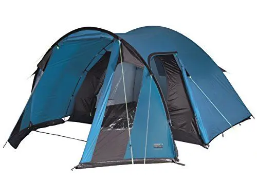 Produktbild: High Peak Kuppelzelt Tessin 4, Campingzelt mit Vorbau, 2 Eingänge, Familien-Zelt für 4 Personen, extra hoher Eingang, doppelwandig, 2.000 mm wasserdicht, Ventilationssystem, Moskitoschutz