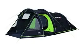Produktbild: High Peak Tunnelzelt Atmos 3, Campingzelt mit Zeltboden, Trekkingzelt für 3 Personen, 2 Eingänge, doppelwandig, 4.000 mm wasserdicht, Ventilationssystem, Moskito- und Klarsicht-Fenster, windstabil