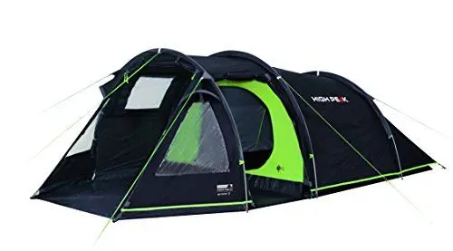 Produktbild: High Peak Tunnelzelt Atmos 3, Campingzelt mit Zeltboden, Trekkingzelt für 3 Personen, 2 Eingänge, doppelwandig, 4.000 mm wasserdicht, Ventilationssystem, Moskito- und Klarsicht-Fenster, windstabil