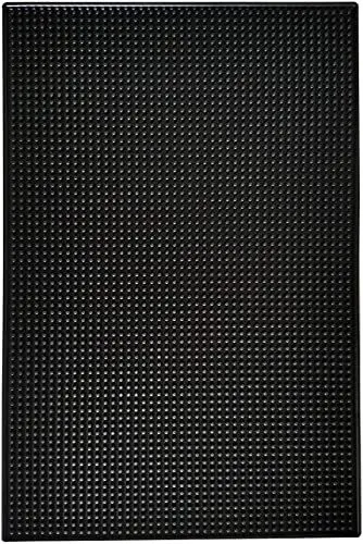 Produktbild: Highball & Chaser Premium-Barmatte, 1 cm dick, strapazierfähige und stilvolle Barmatte für Verschüttungen. Service-Matte für, Bars,Theken und Kaffee, (Black, (45 x 30) Single)
