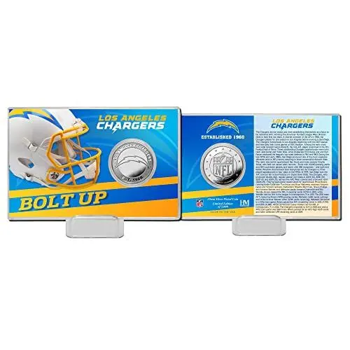 Produktbild: Highland Mint Los Angeles Chargers Team History Silver Coin Card