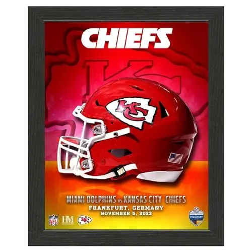Produktbild: Highland Mint NFL Frankfurt Game 2023 Kansas City Chiefs Bild Fotorahmen