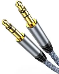 Produktbild: Highwings Aux Kabel 3,5mm Klinkenkabel (1,2M) Stereo Audio Kabel Klinke auf Klinke Nylon Geflochtenes Hochwertige, für Kopfhörer, Auto, Handy, PC, Lautsprecher, Stereoanlagen, MP3-Player usw