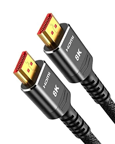 Produktbild: Highwings HDMI Kabel 4meter 8K,HDMI 2.1 Kabel 4m 48Gbps 8K@60Hz Highspeed 4K@120Hz 7680P eARC HDCP 2.2&2.3 DTS:X Dynamische HDR 10 Dolby Atmos Kompatibel mit Soundbar HDTV Monitor