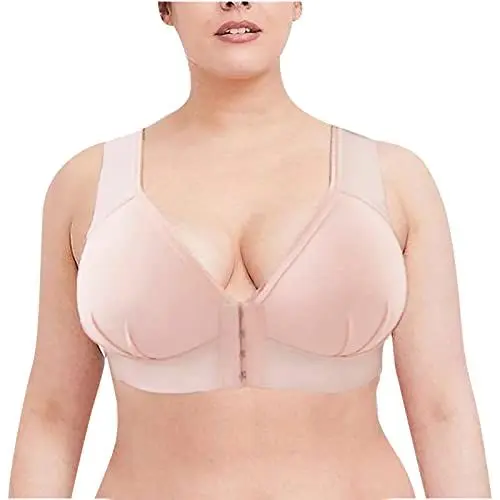 Produktbild: HIGOU SportunterwäSche FüR Damen Bustier MäDchen BH BH Wire stabile Einteilige Unterwäsche für Frauen Sport BH Damen GroßE BrüSte Bandeau Kleider Bustier Damen Baumwolle Kleid (Watermelon Red, XXXL)