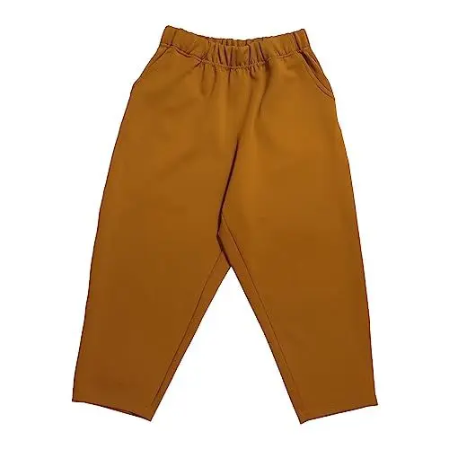 Produktbild: HIGOU Stoffhose Damen Schwarz Business Gr 46 Culotte Drapierte lockere Plus-Size-Karottenhose für Damen mit acht Hosen Damen Chino Hose Stretch Weiß Pants Damen Hose Damen High Waist (Brown, XXXL)