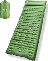 Produktbild: HiiPeak Isomatte Selbstaufblasend Ultraleicht für Outdoor Camping, luftmatratze selbstaufblasend kleines packmaß, aufblasbare Zelt matratze campingmatte mit kopfkissen schlafmatte mit Fußpumpe