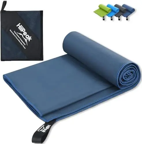 Produktbild: HiiPeak Mikrofaser Handtuch Kompakt und Leicht Microfaser Handtücher Fitness Handtuch Schnelltrocknend microfaser Badetuch Saugfähiges Sporthandtuch Fitnessstudio Schwimm und Gym Handtuch