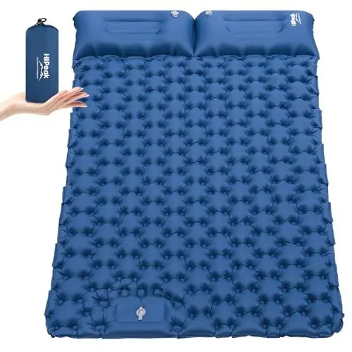 Produktbild: HiiPeak isomatte selbstaufblasend 2 Personen 120x200, luftmatratze Camping doppelt iso campingmatte für Zelt Ultraleicht mit kopfkissen