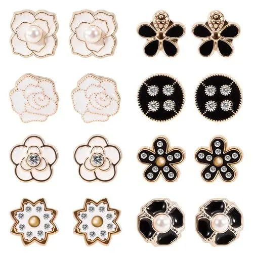 Produktbild: Hijab Magnetische Pins, Nadellose Brosche mit Starke Magnete 8 Stück, Clip Magnetbroschen Handelt Keine Lochstifte für Frauen Kleidung Schals Cardigans