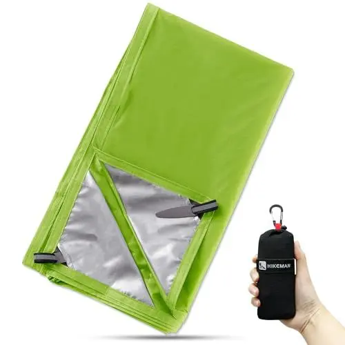 Produktbild: HIKEMAN Zeltplane Tarp Wasserdicht Zeltunterlage - Ultraleichte Campingzelt Plane,Mehrzweck Zeltboden für Camping,Strand,Wandern (Green, M)