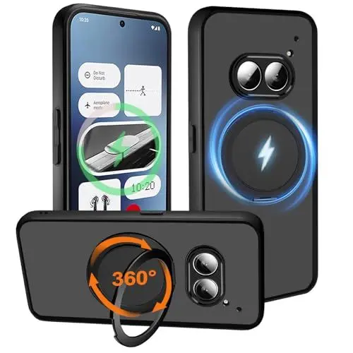 Produktbild: HikerClub für Nothing Phone 2a und 2a Plus (2024) Magnetische Hülle, 360 Drehbarer Ständer Ringständer Stoßfeste Handyhülle