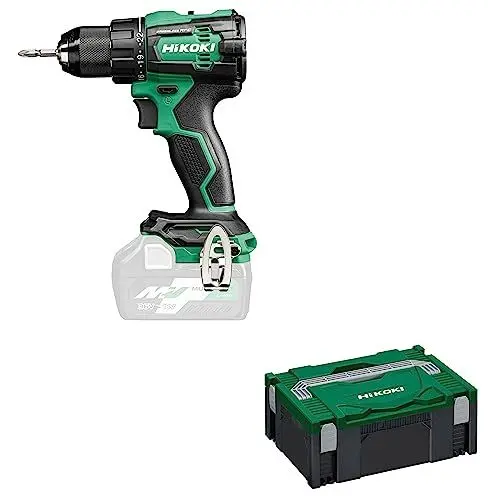 Produktbild: HiKOKI Akku-Bohrschrauber - 18 V, 70 Nm Drehmoment, 13 mm Metall Schnellspannbohrfutter, 22 Drehmomentstufen - Bürstenlos, LED-Licht, RFC-Sicherheitsfunktion - Inkl. Koffer - Ohne Akku & Ladegerät