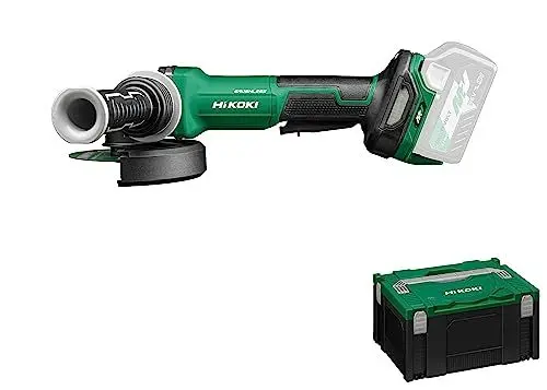 Produktbild: HIKOKI Akku Winkelschleifer G3613DVF, Schleifscheiben Ø: 125 mm (36V, Leerlaufdrehzahl: 3200-10000 min-1/ mit (AT Modus), Antriebsspindel: M14, Brushless, HSCIII Koffer) OHNE Akku u. Ladegerät.