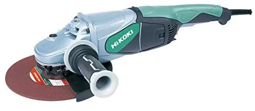 Produktbild: HIKOKI Winkelschleifer (2500 Watt, 230V, Scheiben-Ø 230 mm, Leerlaufdrehzahl 6600 min-1, im Karton, besonders flacher Getriebekopf, Wiederanlaufschutz nach Stromausfall, Anlaufstrombegrenzung)