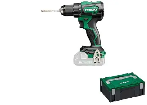 Produktbild: HiKOKI Akku-Schlagbohrschrauber - 18 V, 70 Nm Festdrehmoment - Bürstenloser Motor, LED-Licht, kompaktes Design, Zwei-Gang-Schlagmechanismus, ergonomischer Griff - Inkl. Koffer - Ohne Akku & Ladegerät