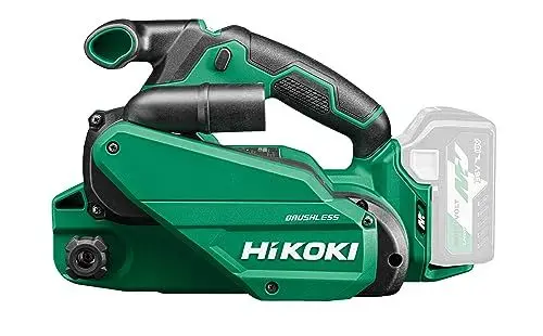 Produktbild: HiKOKI Akku Bandschleifer SB3608DA (18V, Schleiffläche (Breite): 76 mm, Bandlänge: 533 mm, Bandgeschwindigkeit: 122-450 m/min, Brushless, Zubehör)