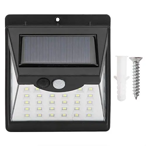 Produktbild: Hililand Solarleuchten Außen Solar Sicherheitsleuchten Bewegungssensor Lichter Einstellbare 40LED Flutlichter Außenscheinwerfer