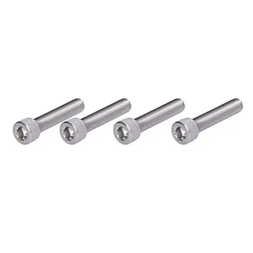 Produktbild: Hilitand 4Pcs M10 Innensechskantschraube Innensechskantschraube A2 Edelstahl 1,25 Mm Feinteilung Maschinenbefestigungsteile(M10*50)