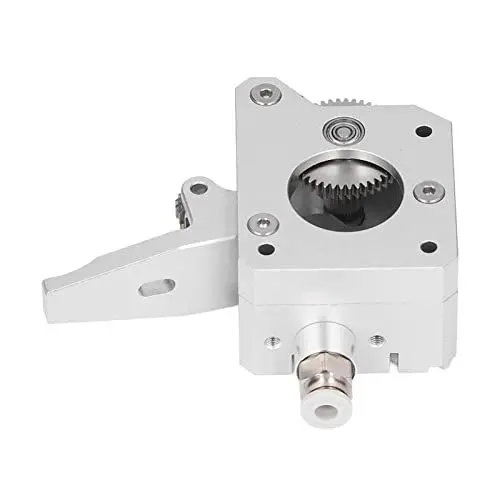 Produktbild: Hilitand Dual Gear Extruder, 3D-Drucker Dual Gear Extruder, Silber Metall Extruder MK8 3D Drucker Zubehör Ersatzteil für Prusa I3, 3D Drucker Extruder (Right Hand)