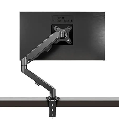 Produktbild: HILLPORT Monitor Halterung 17-34 Zoll Bildschirme Gasdruckfeder Monitore Arme Tragfähigkeit von 2-9KG, Monitorhalterung Bildschirmhalterung Einzelarm Ständer SchreibtIschklemme VESA 75/100mm M5B