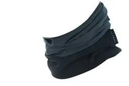 Produktbild: Hilltop® Polar Multifunktionstuch mit Fleece, warmes Motorrad Halstuch, Schlauchschal, Ski Gesichtsmaske für Damen und Herren, Farbe:Grau uni mit schwarz
