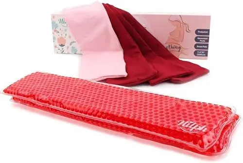 Produktbild: Hilph Kühlkompresse Wochenbett Kühlpads Postpartum(6 Stück), Perineal Kühlpad Cool Packs mit Weichen Ärmeln für Hemorrhoiden, Postpartale Genesung, Lindert Schmerzen - Waschbar