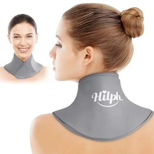 Produktbild: Hilph Kühlpads für Nacken, Upgraded Kühlakku Gel Lindert - Wärmekissen Nacken Kühlpacks für Nackenschmerzen, Sportverletzungen, Schwellungen, Halswirbelsäulenchirurgie - Grau