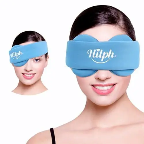 Produktbild: Hilph Einstellbar Wärmende Augenmaske bei Trockene Augen Maske für ein Auge und beide Augen, Mikrowelle Augenmaske Wärmend Gegen Lidrandentzündung für Blepharitis, Juckreiz, Augenmüdigkeit